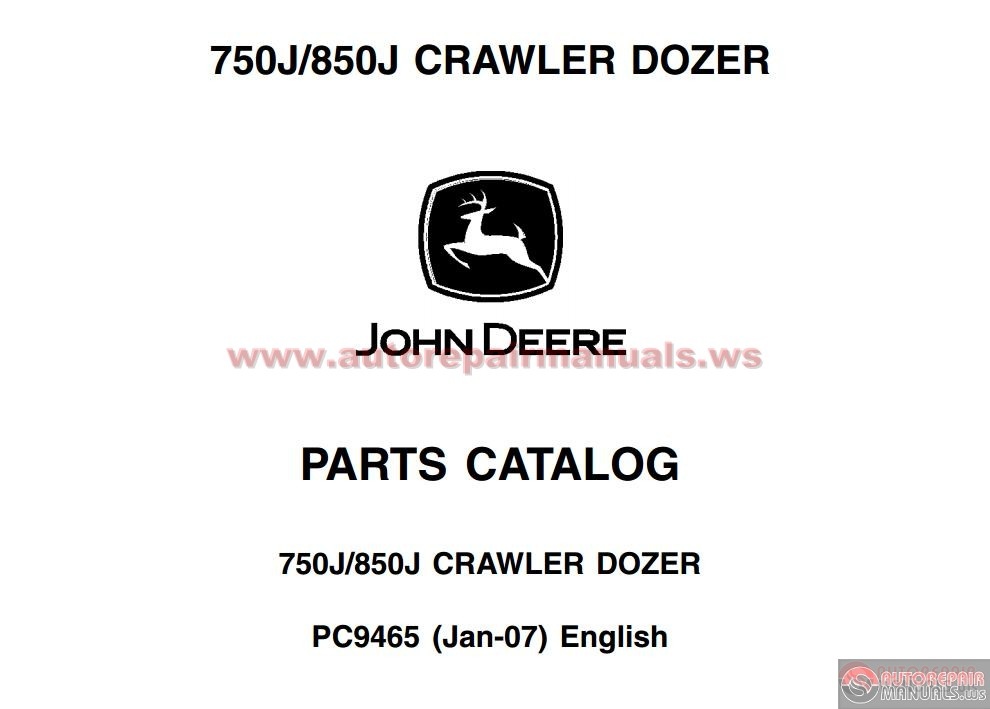 Jd 750 Dozer Shop Manual