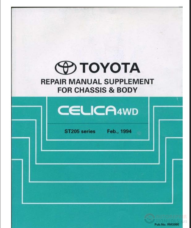 1990 Toyota celica repair manual pdf