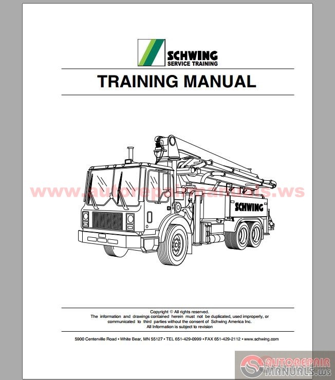 Schwing Service Training - Training Manual | Auto Repair ...