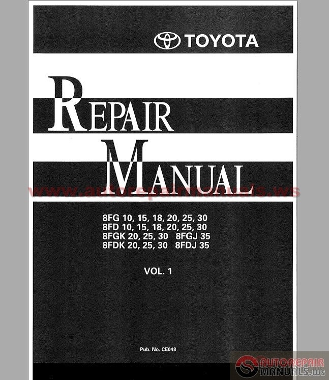 toyota lift truck repair manual #5