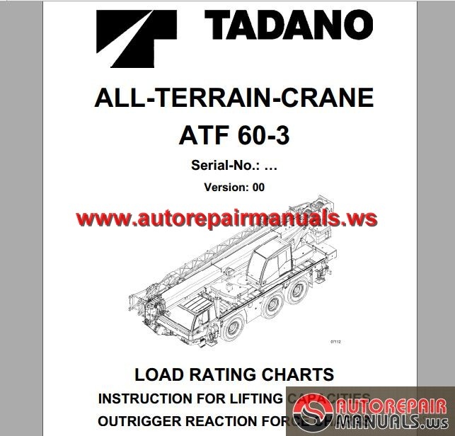 Tadano Faun Atf 110g 5 Load Chart