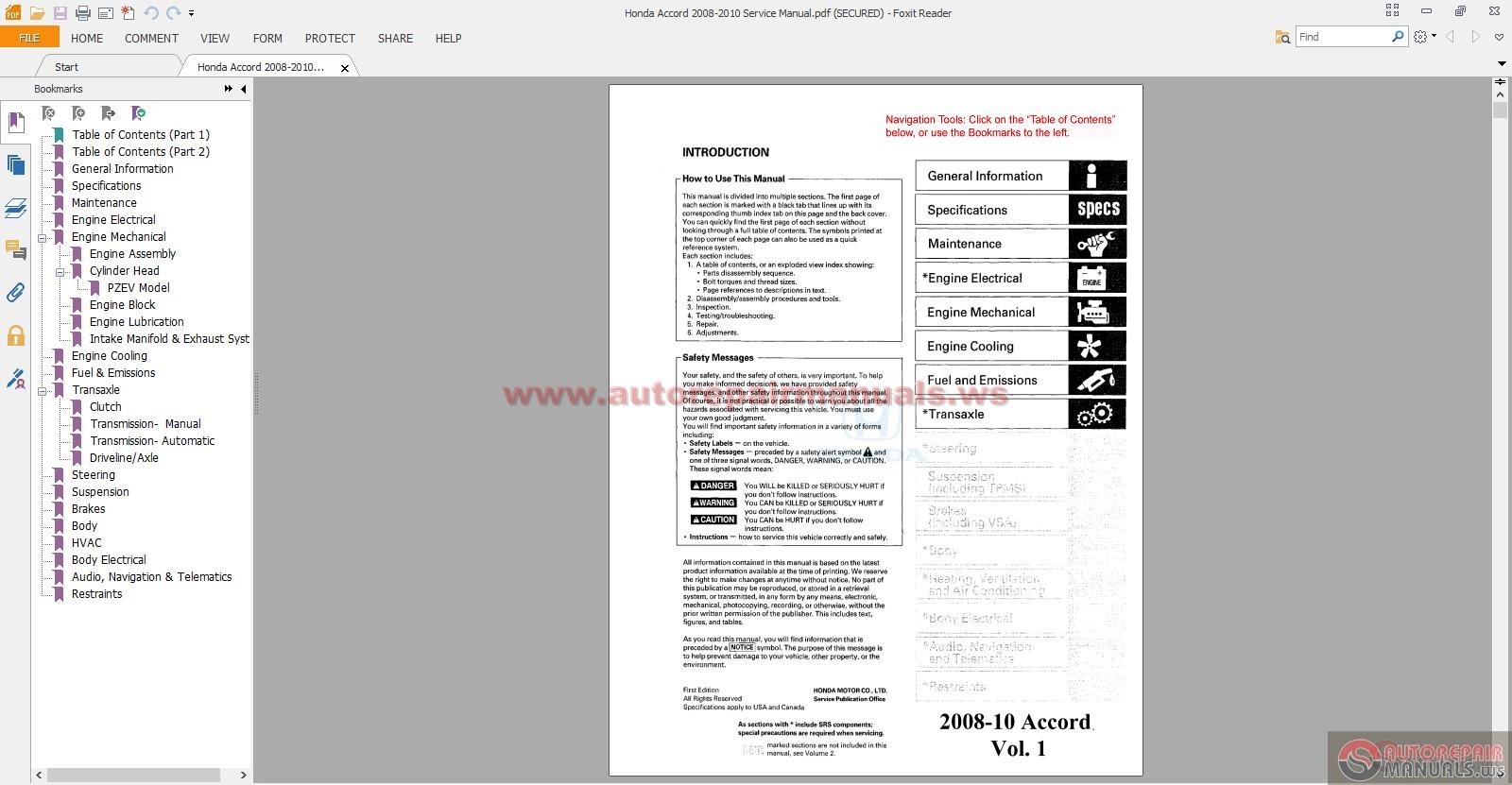 2006 honda accord 2.4 owners manual free download