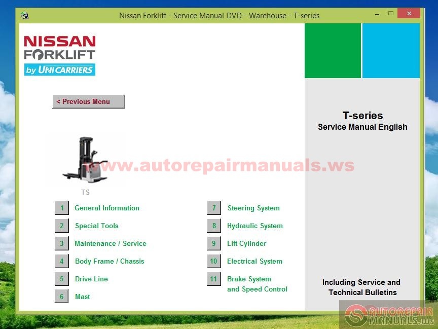 Nissan forklift workshop manuals #5