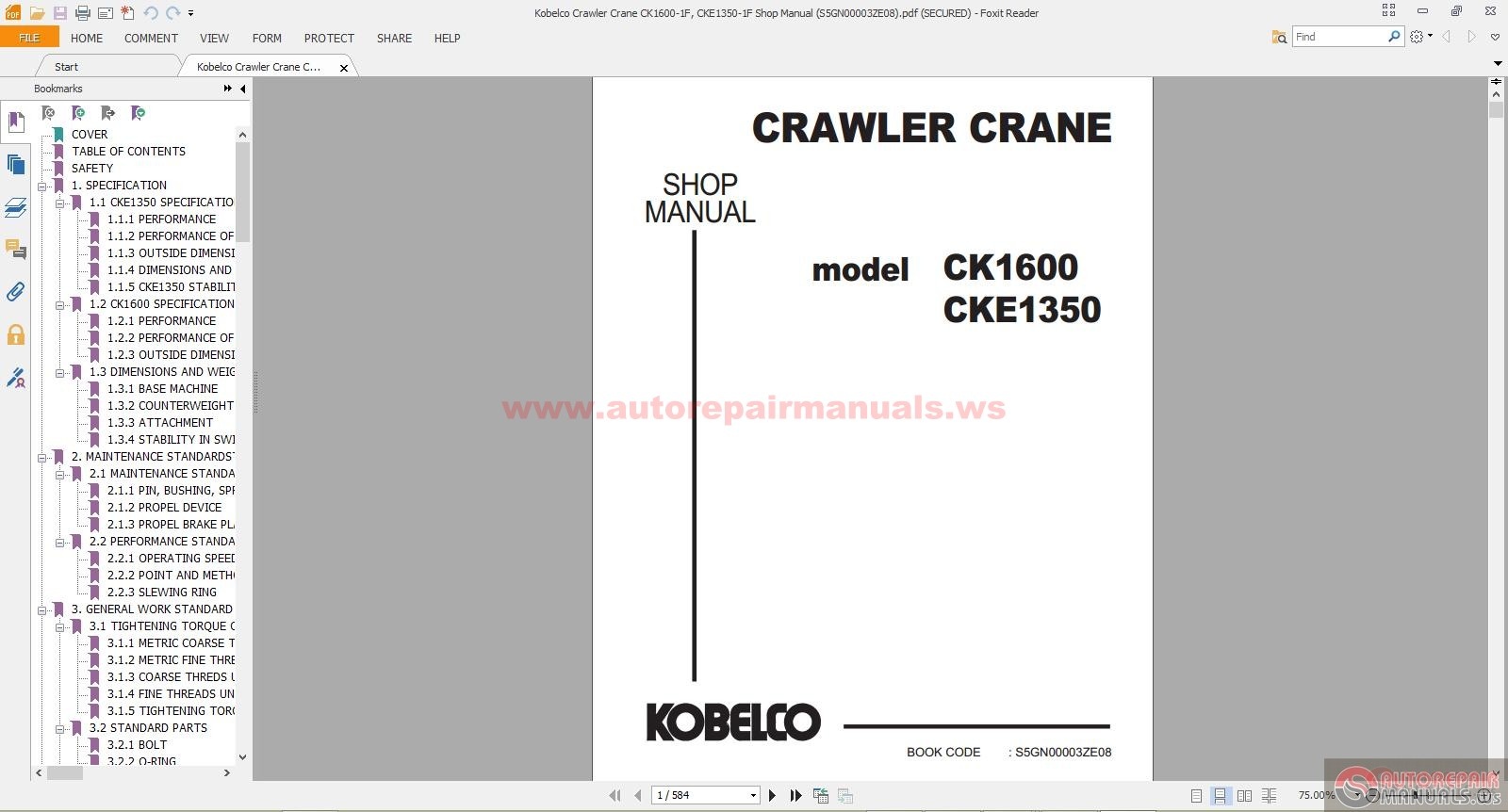 Kobelco Ck1600 Load Chart