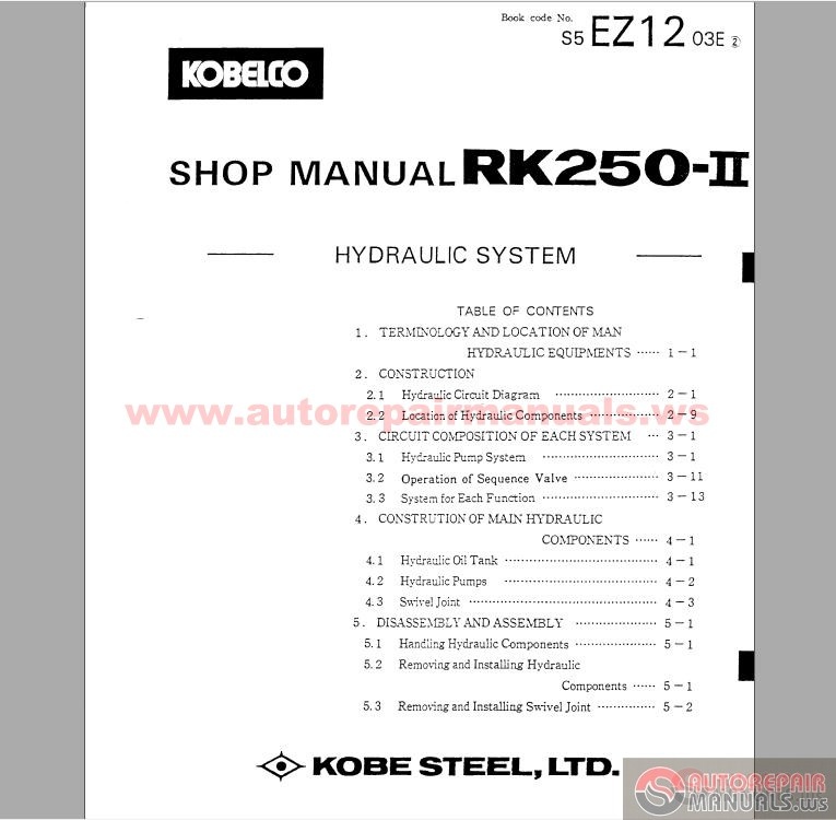 kobelco rk70 manual
