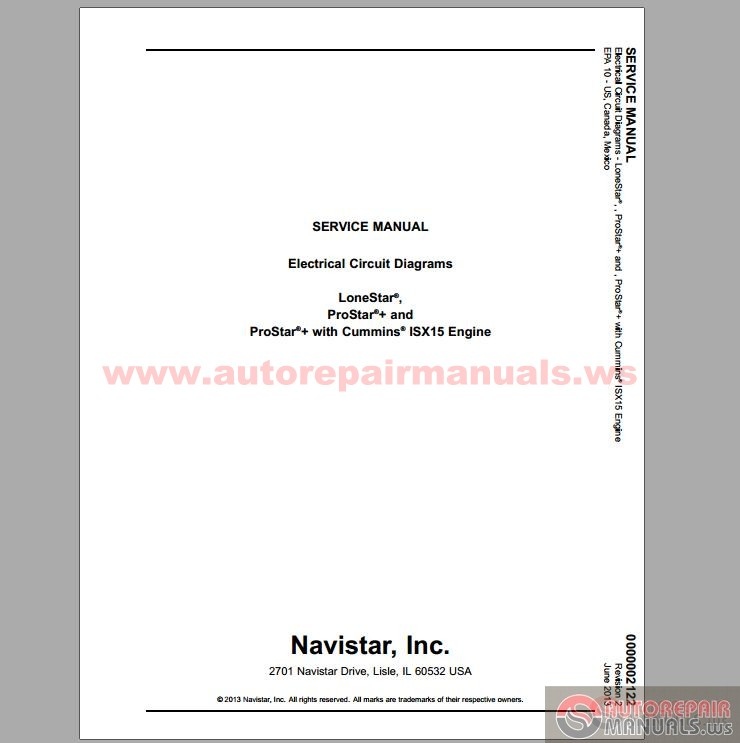 Cummins High Horse Engine Manuals Parts Catalogs