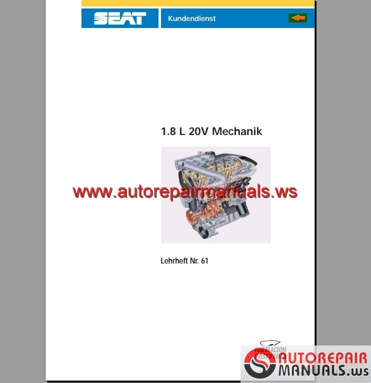 VAG Self-Study Programme (SSP) (Eng, German) | Auto Repair Manual ...