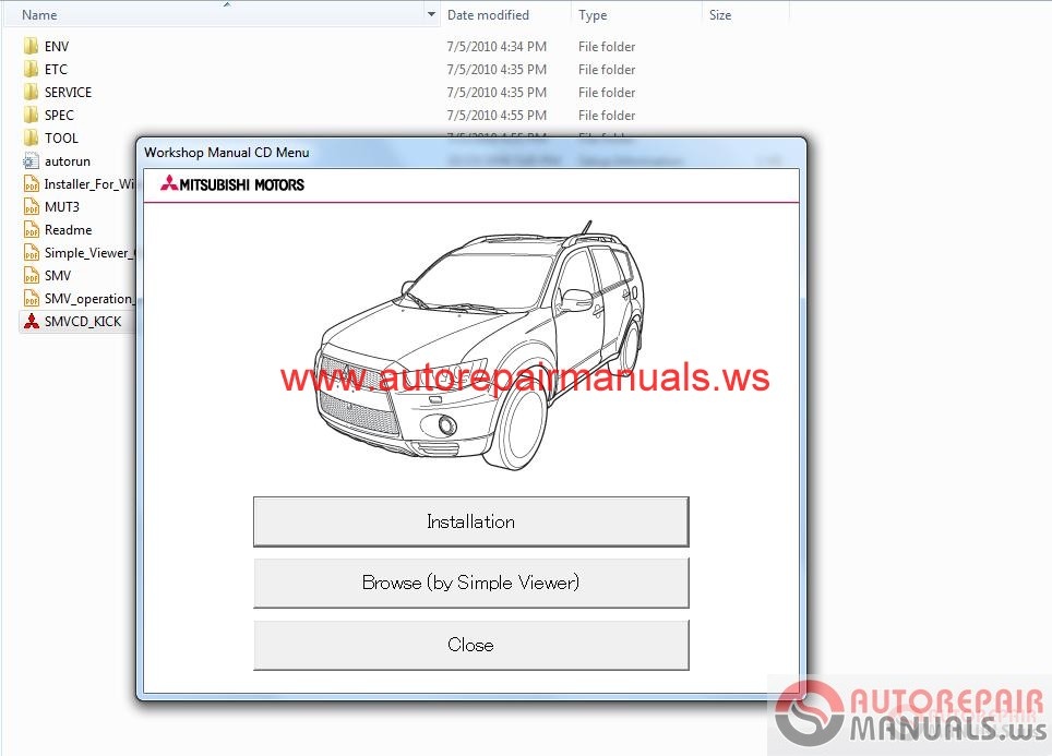 Mitsubishi Outlander 2011 Workshop Manual | Auto Repair ...