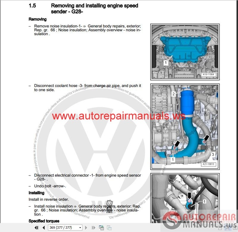 Volkswagen Touran 2016 Workshop Manuals | Auto Repair Manual Forum