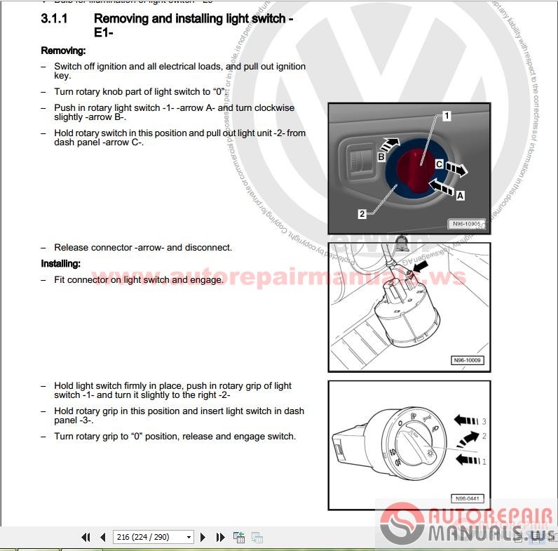 Service manual [Gallery Vw Sharan Workshop Manual ...