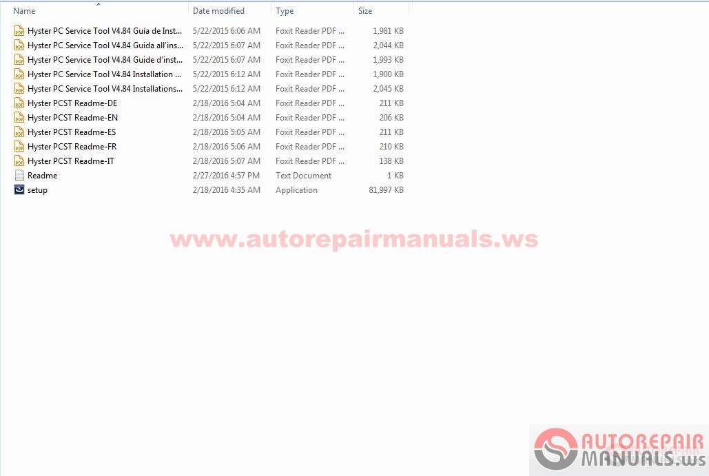 Hyster PC Service Tool v4.88 Full + Instruction Size: 89 MB Hyster PC Servi...