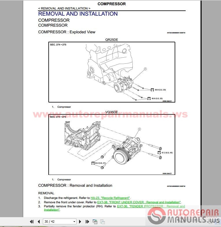 Nissan Altima 2016 Factory Service Manual | Auto Repair ...