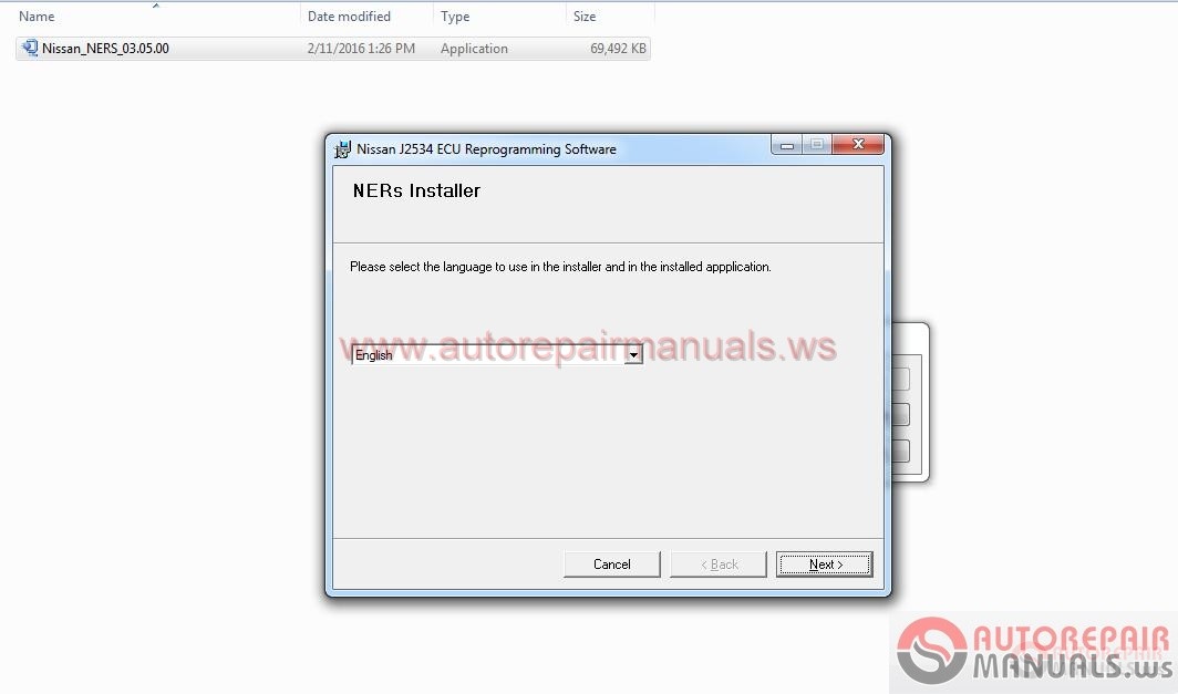 Nissan Ners software, free download