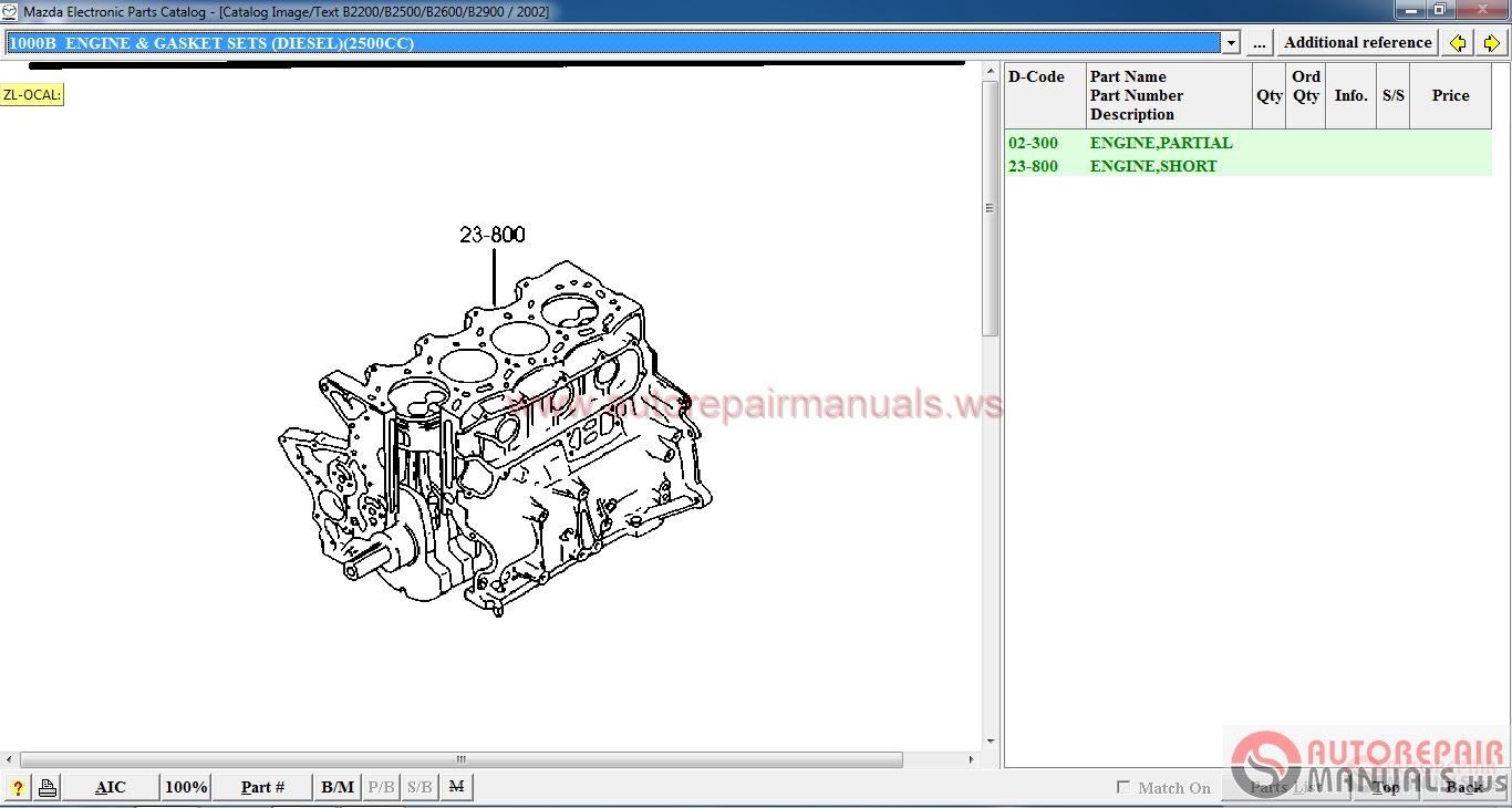 Free Auto Repair Manual Mazda EPC II (EU) [10.2014] Full Instruction