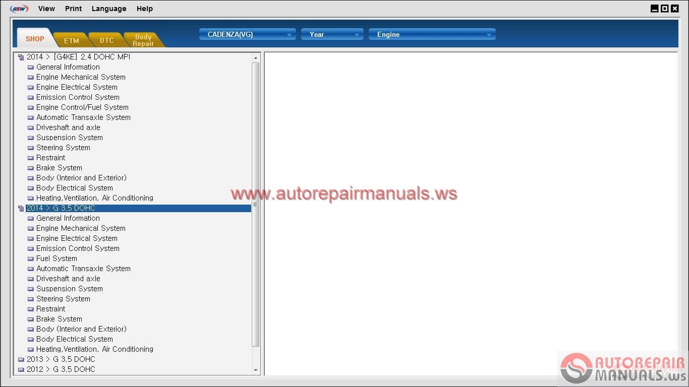 Free Auto Repair Manual : KIA GSW Global Service Way [04.2013] Full ...