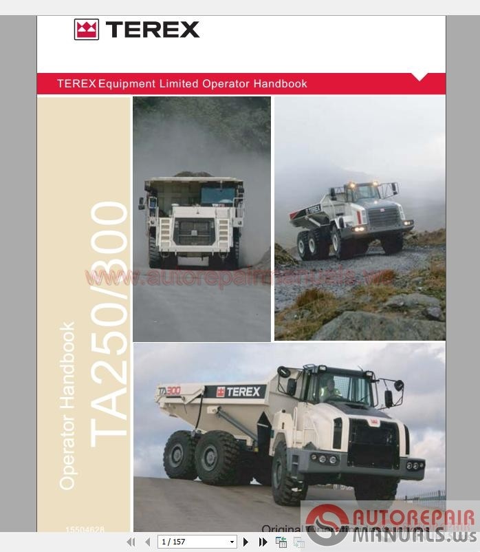 Terex TA250_TA300_A957_963 Operator Manual | Auto Repair Manual Forum