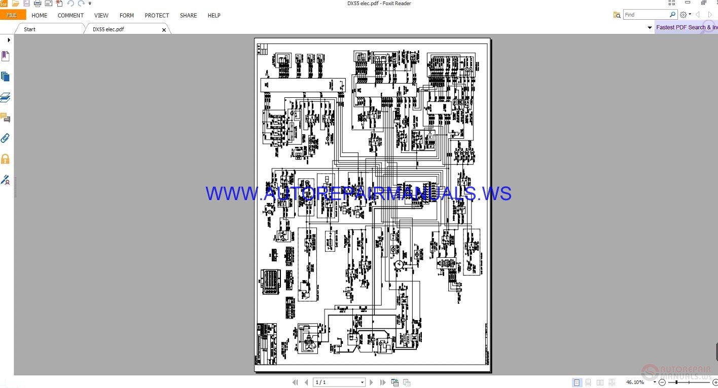 Doosan Dump DX55 Electrical Schematics Manual Auto Repair Manual