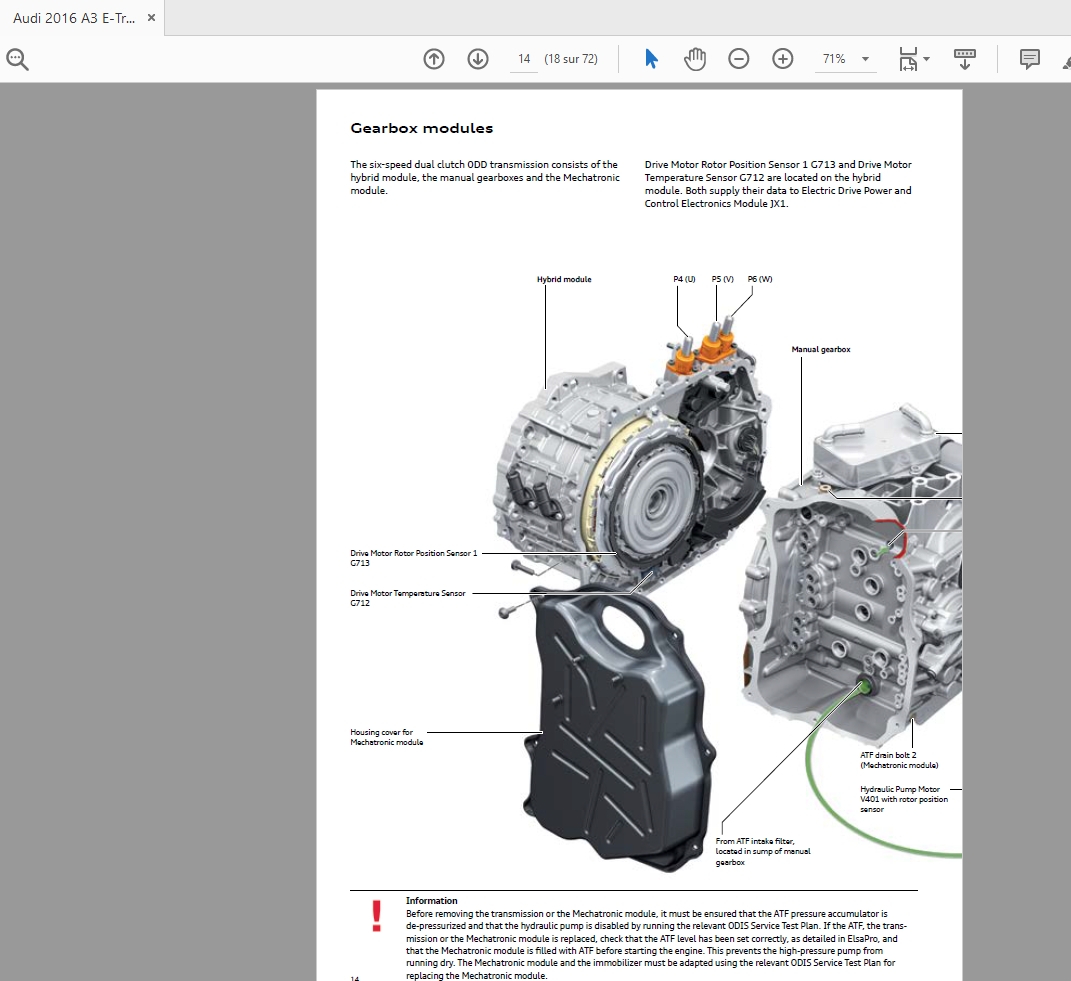 Audi A3 Sportback 2016 E-Tron 970253 eSeft Study Program Manual | Auto