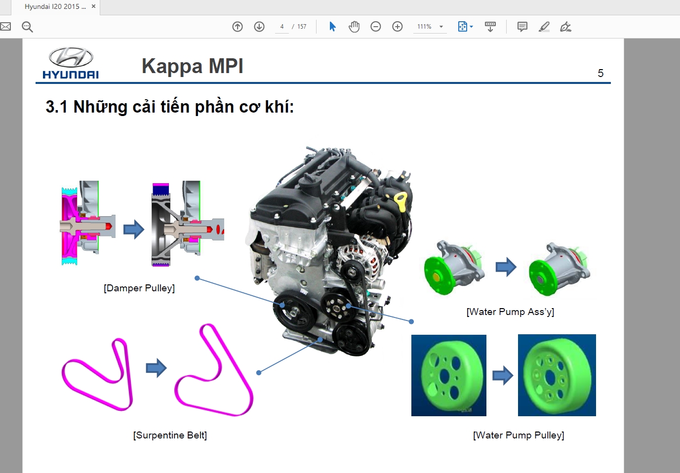 Hyundai I20 1.2_1.25_1.4L Kappa MPI Engine Training Manual | Auto Repair Manual Forum - Heavy Equipment Forums - Download Repair Workshop Manual