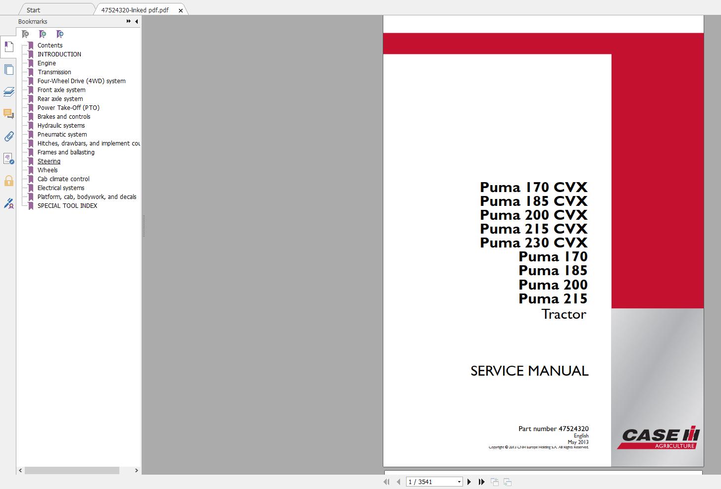 case puma cvx manual