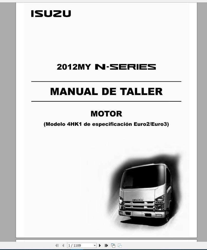 Isuzu Truck Engine Series Workshop Manual DVD | Auto Repair Manual