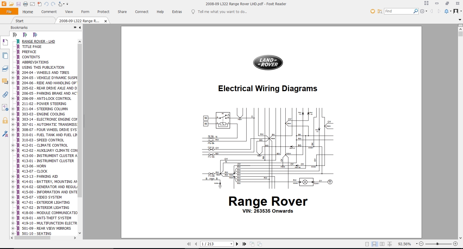 Landrover Ranger Rover L322 2005-2008 NAS Wiring Diagram | Auto Repair