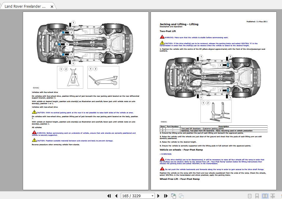 Land Rover Freelander II Repair Manual & Wiring Diagrams 2006-2010