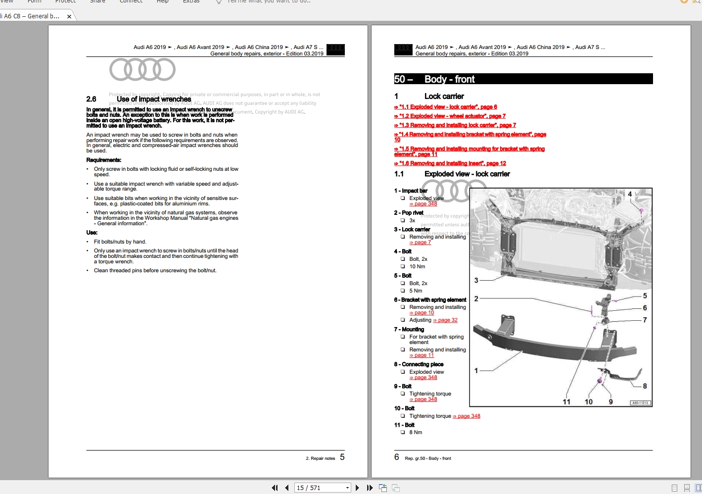 Audi A6 (C84K) 2018-2020 Workshop Manuals & Wiring Diagrams | Auto
