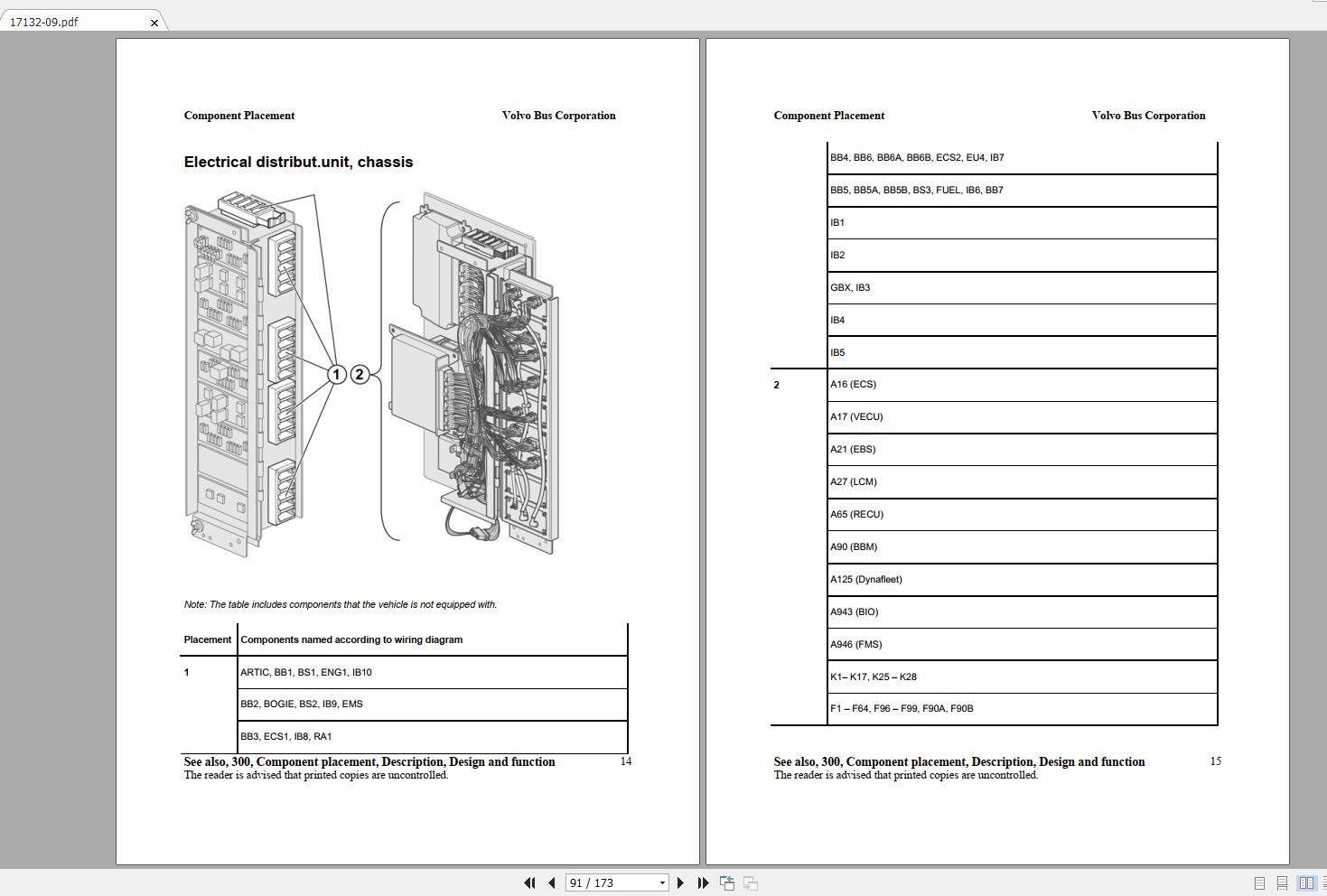 Volvo B9S Trucks Service Manual Buses & Wiring Diagrams | Auto Repair ...