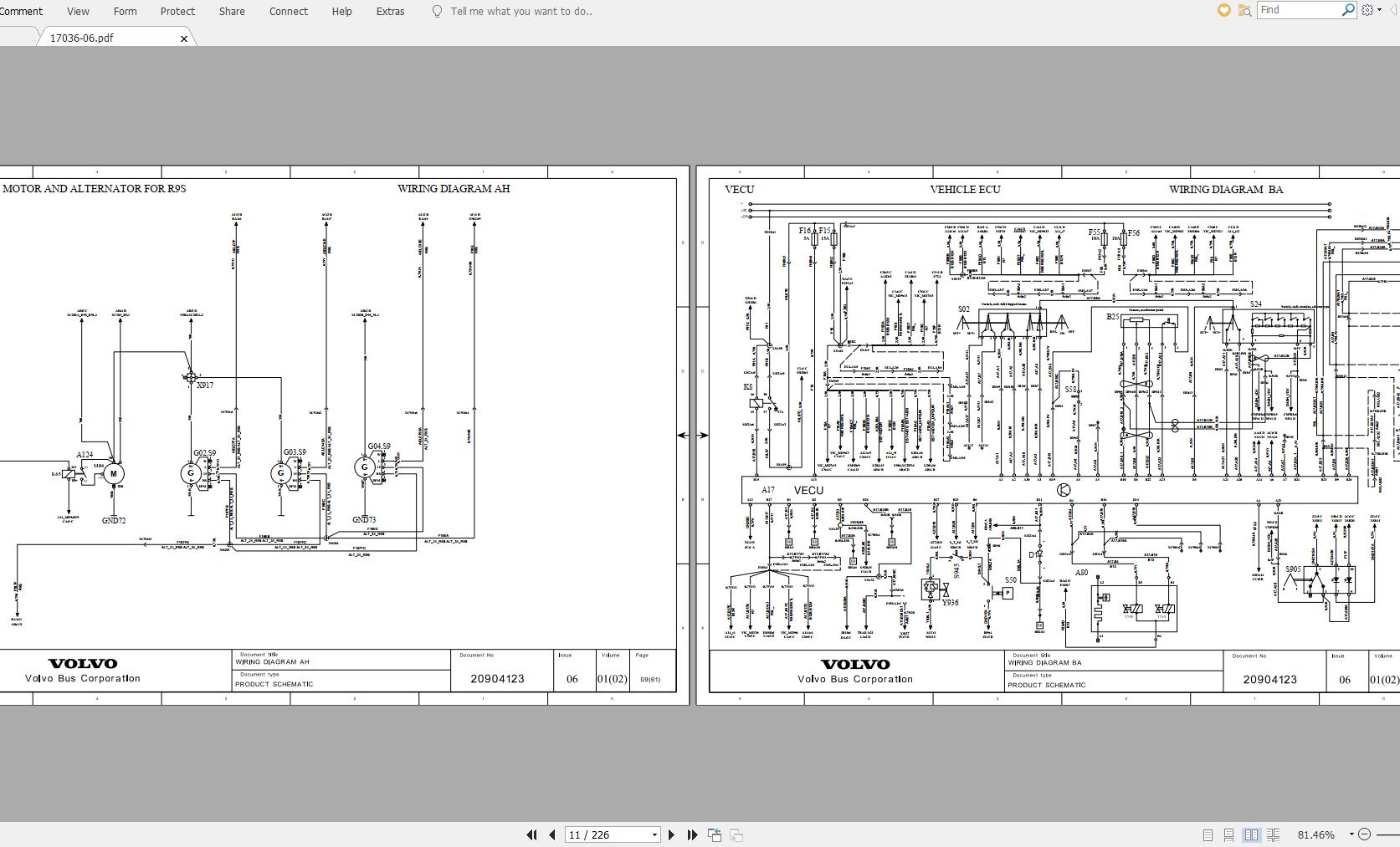 Volvo B9TL Trucks Service Manual Buses Wiring Diagrams Auto Repair