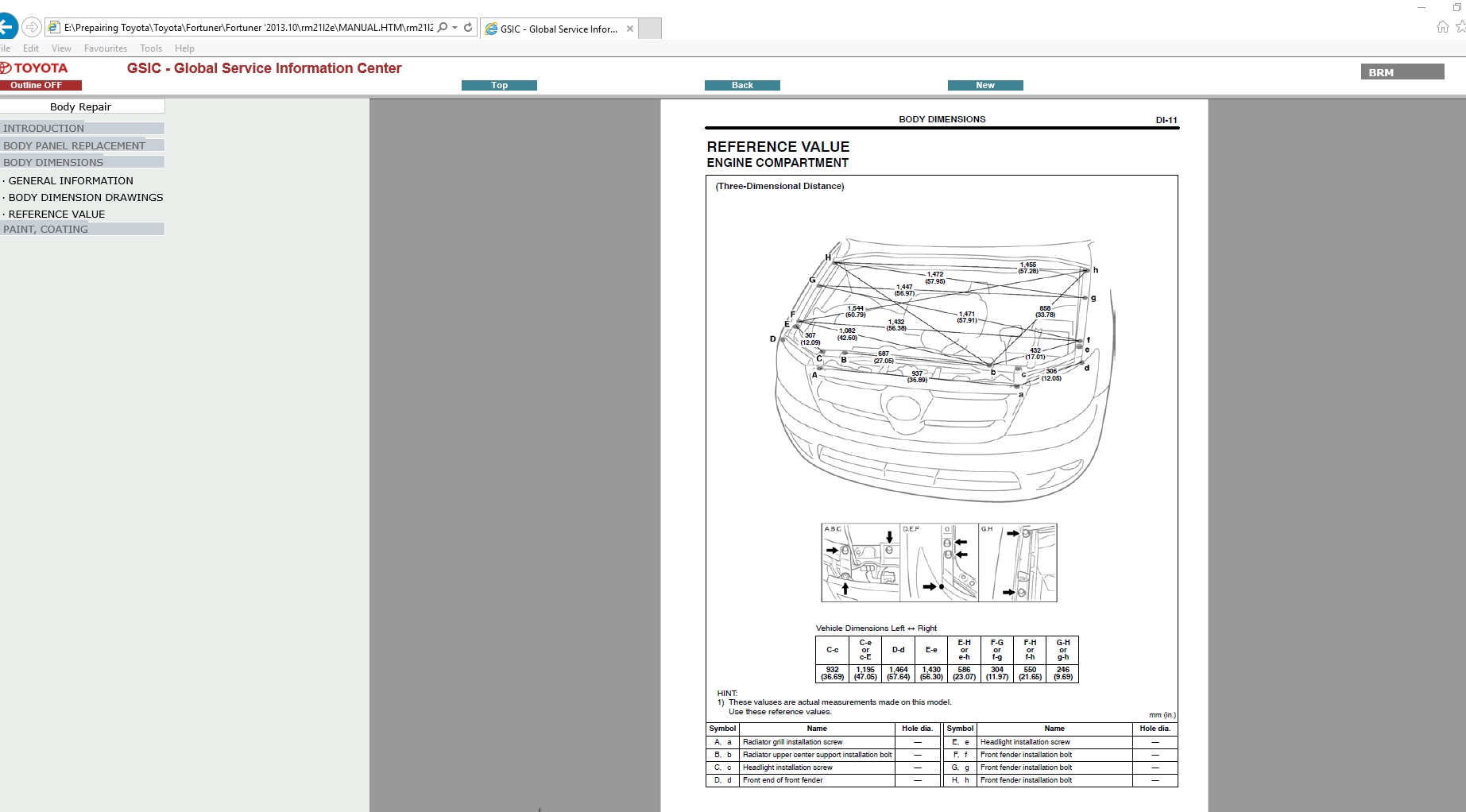 Toyota Fortuner [2013.10] Workshop Service Manual | Auto Repair Manual
