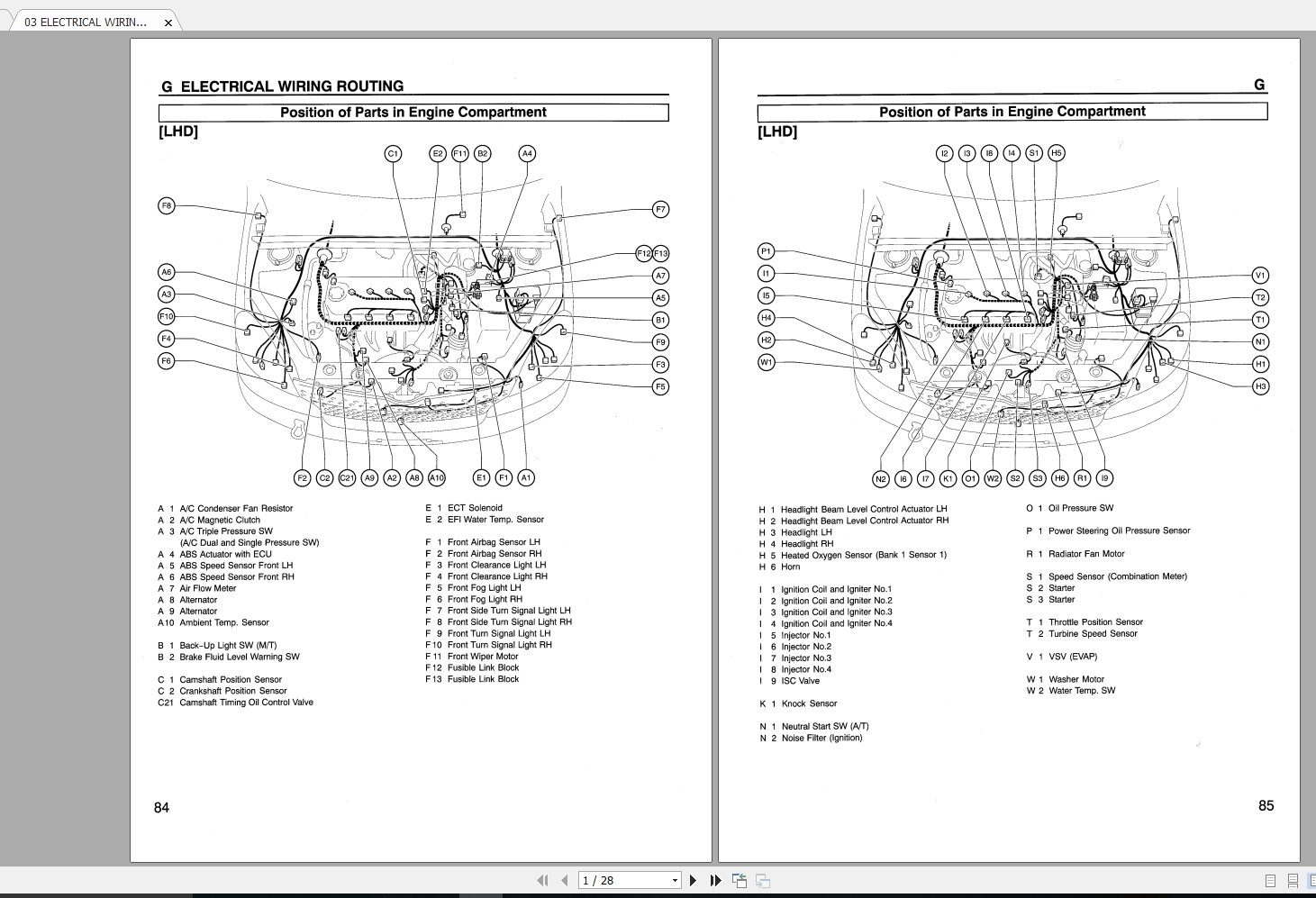 Toyota Yaris Verso [1999-01] Repair Manual & Electrical Wiring Diagram