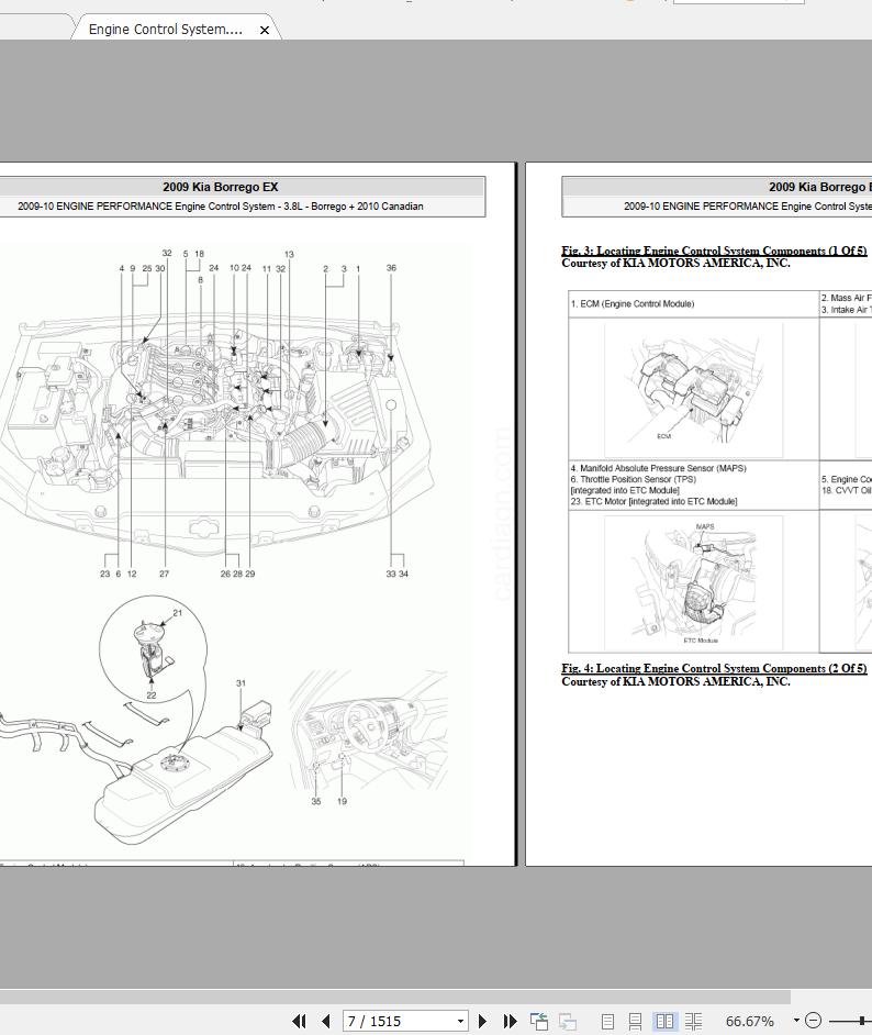 Kia Mohave, Borrego 2008-2019 Workshop Manual & Wiring Diagrams | Auto