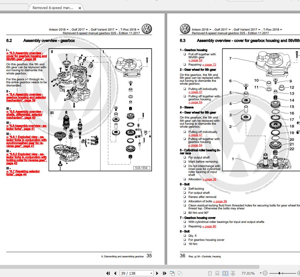 Volkswagen 2020 4.07GB Package DVD PDF Repair Manual, Workshop Manuals