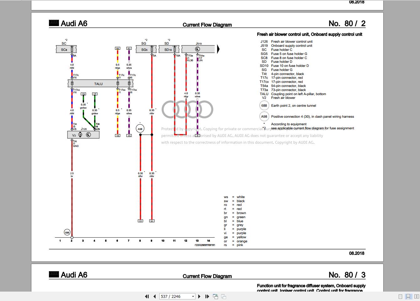 Audi 2020 6 05gb Package Dvd Pdf Repair Manual  Workshop