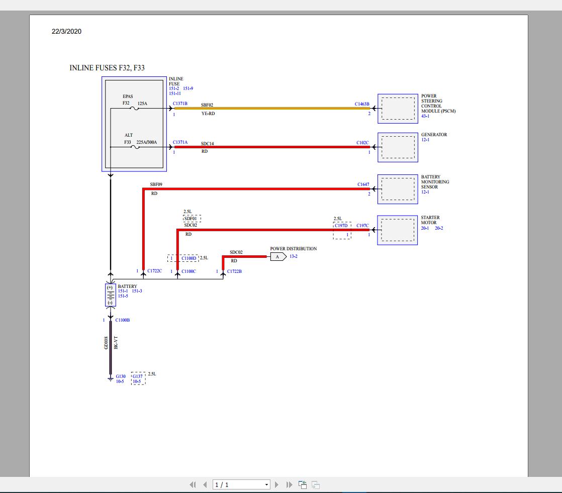 FORD PDF 5,56GB All Model 2020 Workshop Manual, Wiring Diagram 