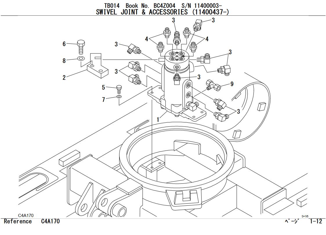 Takeuchi Excavator TB014 TB016 Workshop Operators Parts Manual Auto