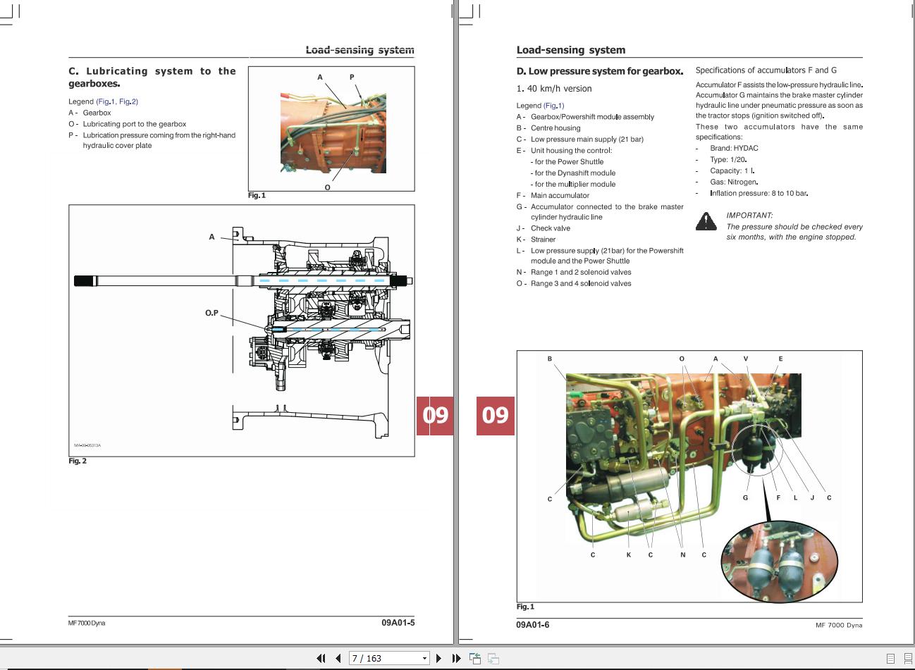 Massey Ferguson Tractor Mf Dyna Series Workshop Manual Moi E