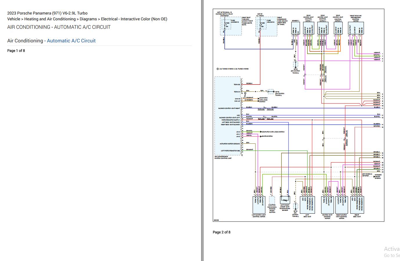 Ewd Porsche Panamera Electrical Wiring Diagram Auto Repair Manual Forum Heavy