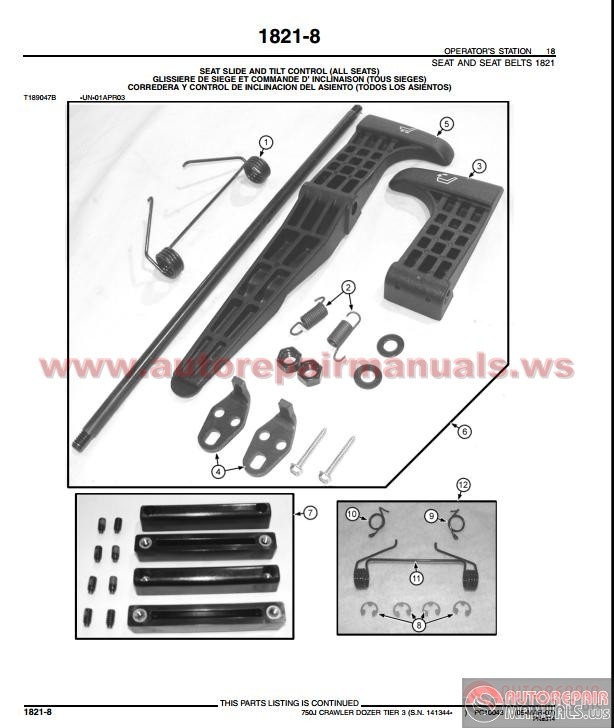 John Deere 700J Crawler Dozer Tier 3 Parts Catalog | Auto ... john deere 750c dozer engine diagram 