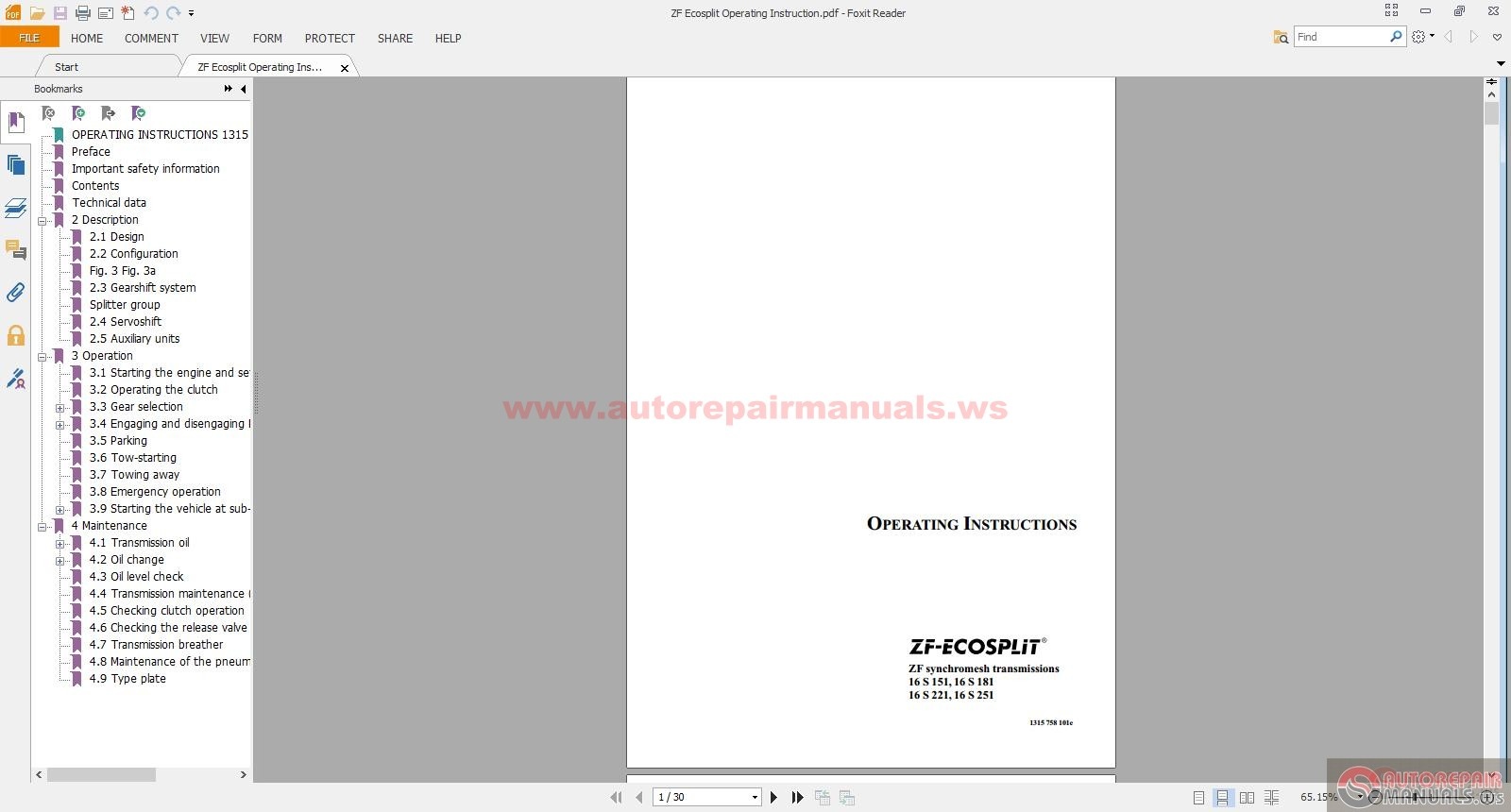 ZF Ecosplit Operating Instruction | Auto Repair Manual Forum - Heavy ...