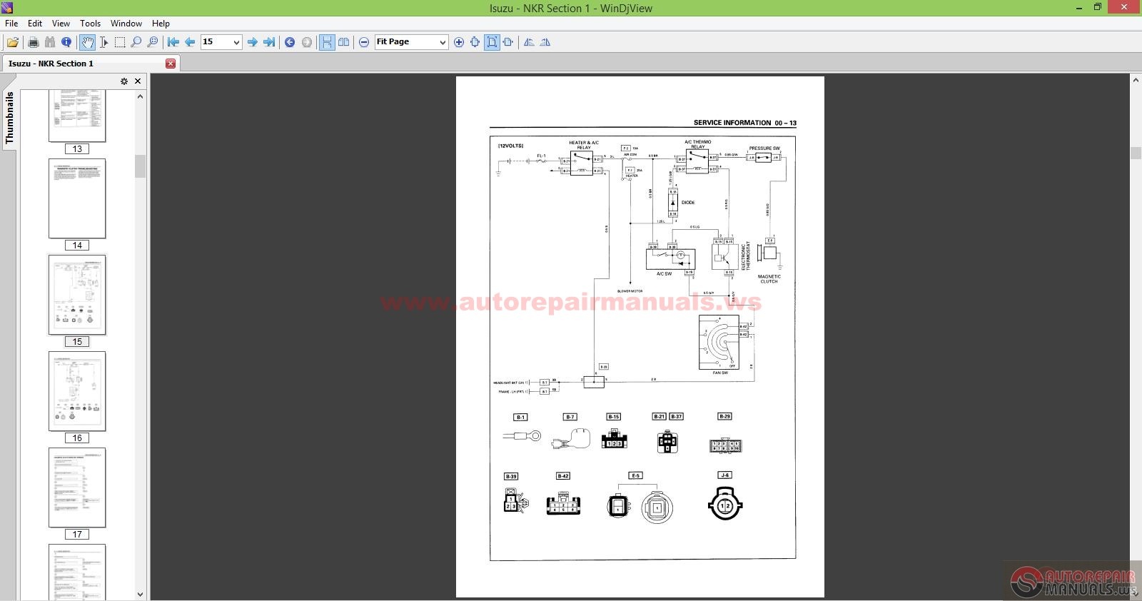 Isuzu - NHR, NKR, NPR, NQR, NPS Sevice Manuals | Auto Repair Manual ...