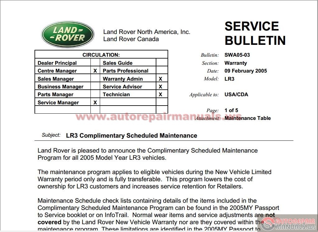 Repair manual 2000 land rover range rover hse