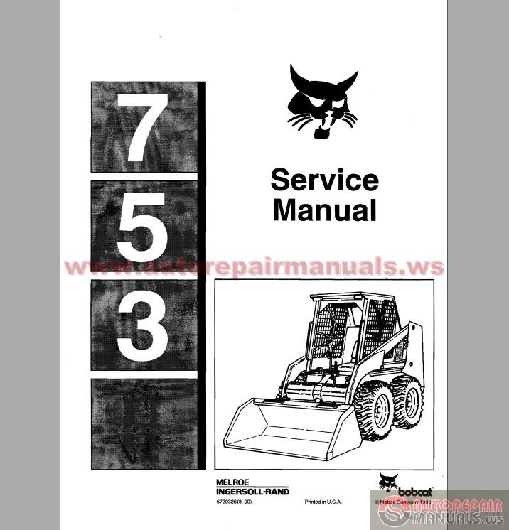 Bobcat 753 Service Manual | Auto Repair Manual Forum ... bobcat 753 wiring schematic 