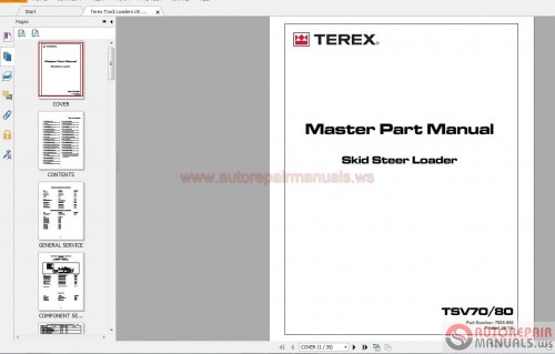Terex_Track_Loaders_US_ROW_Terex_TSV-70-80_Master_parts_9-23-11