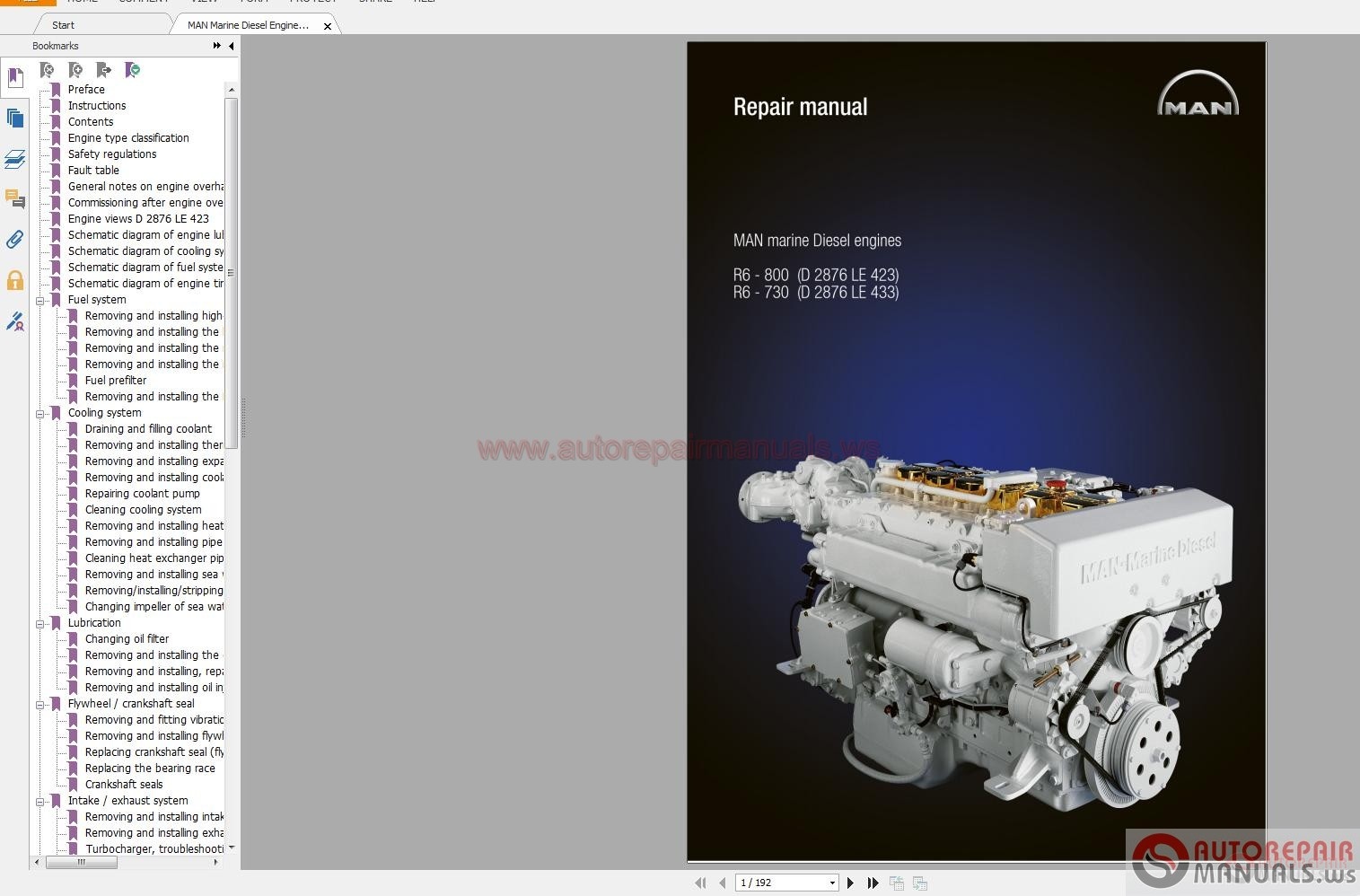 Man industrial diesel engine d2876 lue604 service repair manual.
