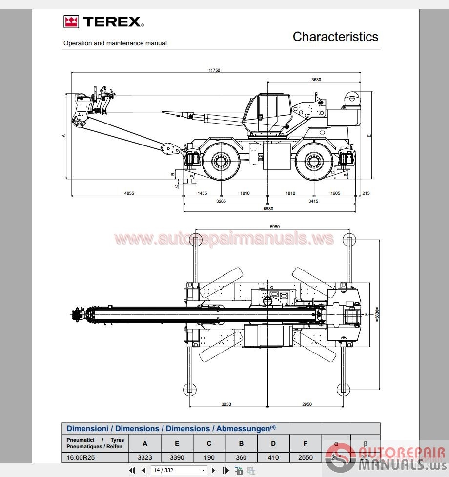 Terex Ac35l Load Chart