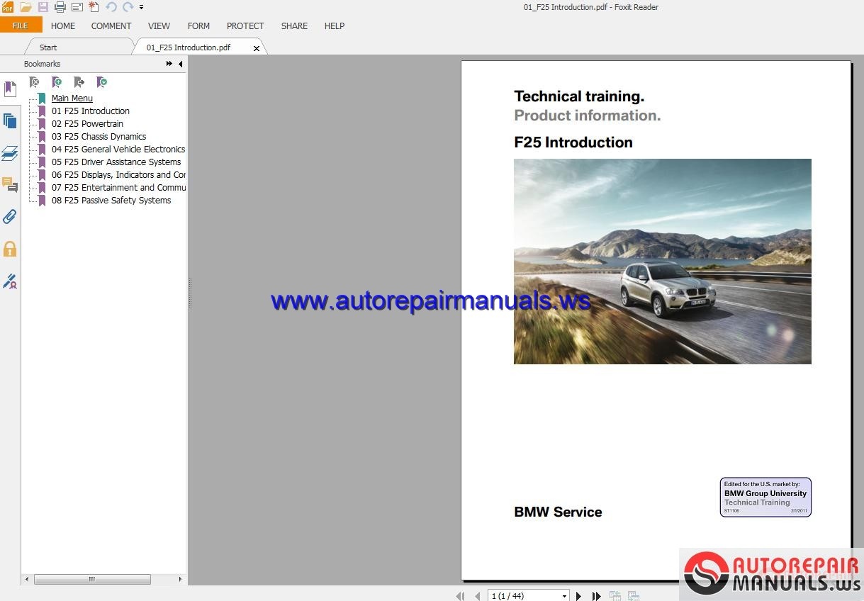 BMW X3 F25 Technical Training | Auto Repair Manual Forum ...