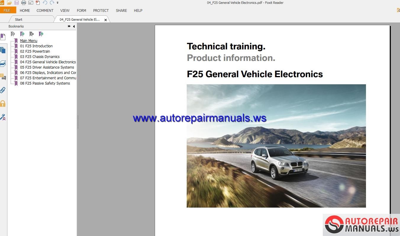 BMW X3 F25 Technical Training | Auto Repair Manual Forum ...