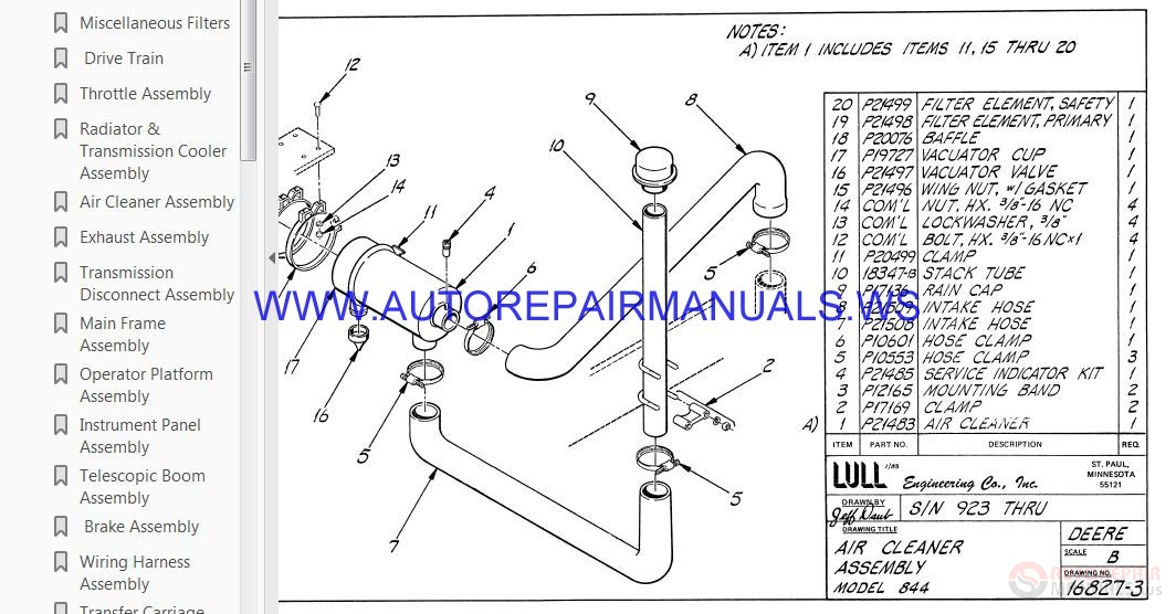 Lull (JLG) Telehandlers Parts Manual | Auto Repair Manual Forum - Heavy